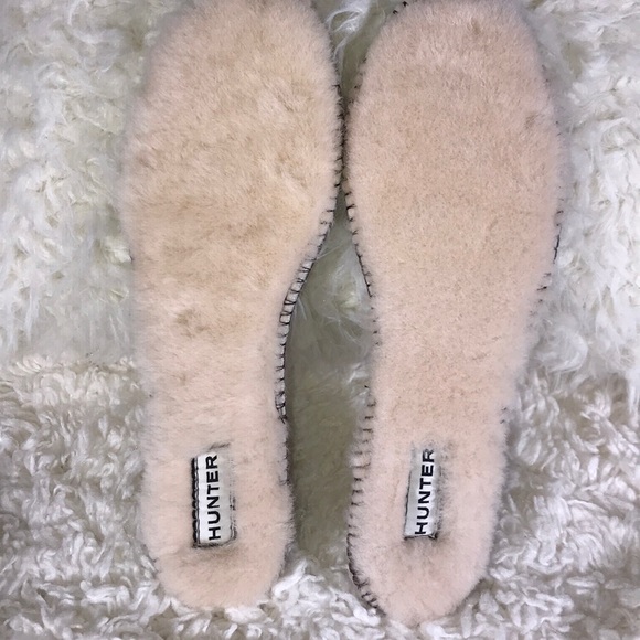 hunter luxury shearling insoles
